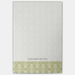 Floral damask wallpaper post-it notes