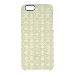 Floral damask wallpaper clear iPhone 6/6S case