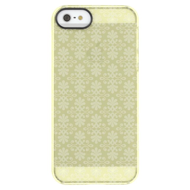Floral damask wallpaper uncommon iPhone case (Back)