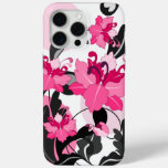 Floral Damasks on Circles background iPhone 15 Pro Max Case