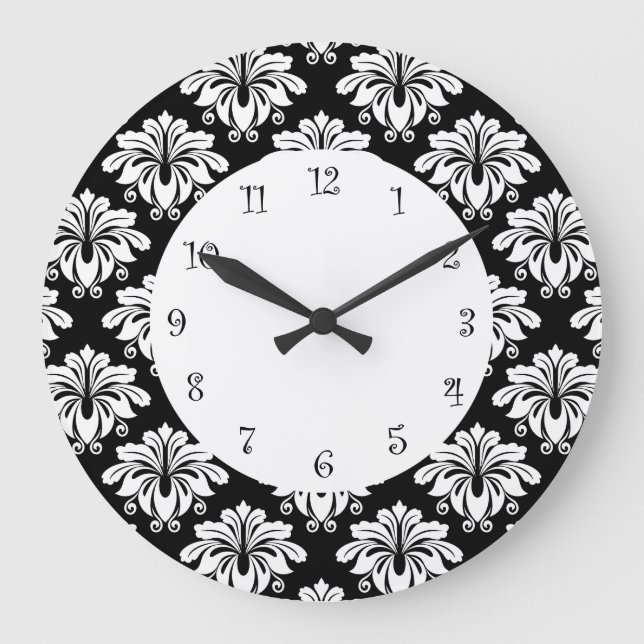 Floral Danask Kitchen Wall Clocks (Front)