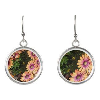 Floral Dangle Earrings – Colorful Botanical Jewelr