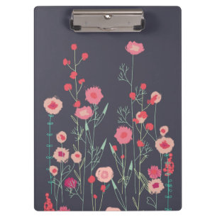 Floral Dark Boho Clipboard