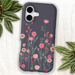 Floral Dark Boho Wildflower Art iPhone 17 Case