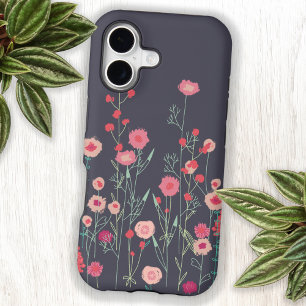 Floral Dark Boho Wildflower Art iPhone 17 Case