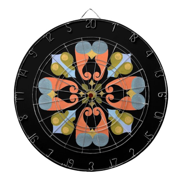 Floral  dart board (Front)