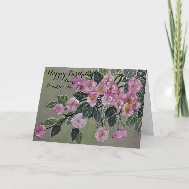 Floral Daughter In Law Birthday Greeting Card Zazzle