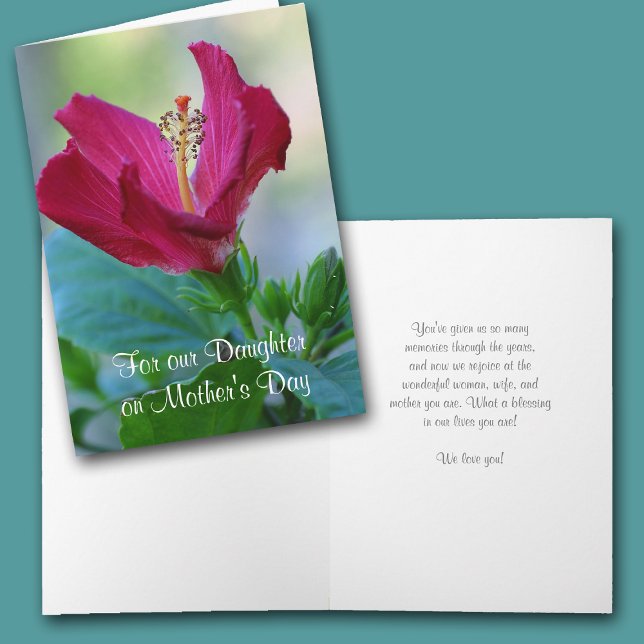 Floral Daughter Mother's Day Card (Creator Uploaded)