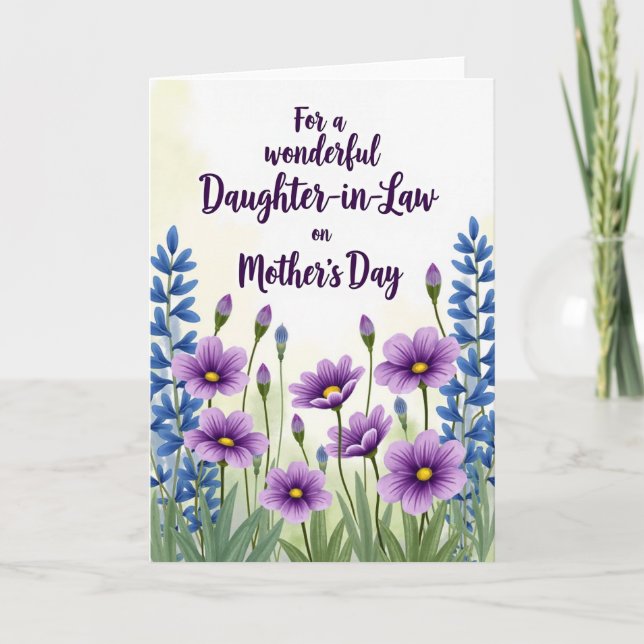 Floral Daughterinlaw Mothers Day Card (Front)