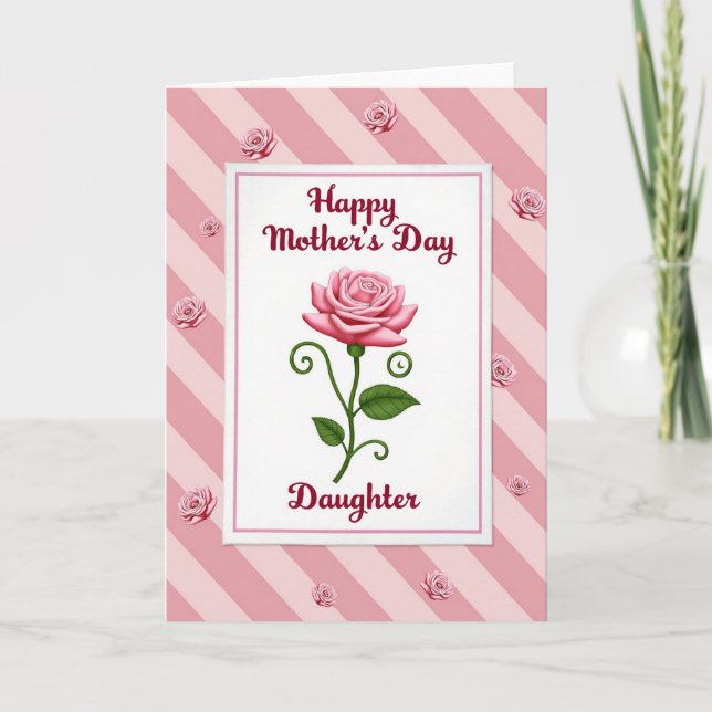 Floral Daughters Day Love Card (Front)