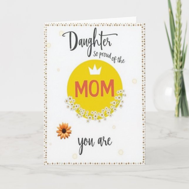 Floral Daughters Mother Card (Front)