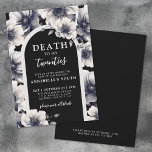 Floral Death To My Youth 30th Birthday Invitation<br><div class="desc">Death To My Twenties 30th Birthday Invitation. Celebrate leaving your twenties behind with this playful and gothic-inspired birthday invitation. Perfect for Halloween-time parties or any fun, sarcastic celebration year-round, this design mixes dark elegance with modern humor. A bit of a play on the classic 'over the hill' vibe with a...</div>