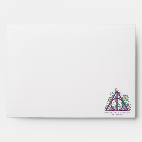 Floral Deathly Hallows Graphic Envelope
