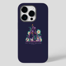 Floral Deathly Hallows Graphic iPhone 14 Pro Case