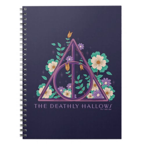 Floral Deathly Hallows Graphic Notebook