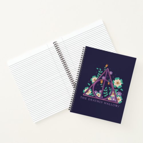 Floral Deathly Hallows Graphic Notebook
