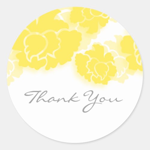 Floral Decadence Thank You Stickers