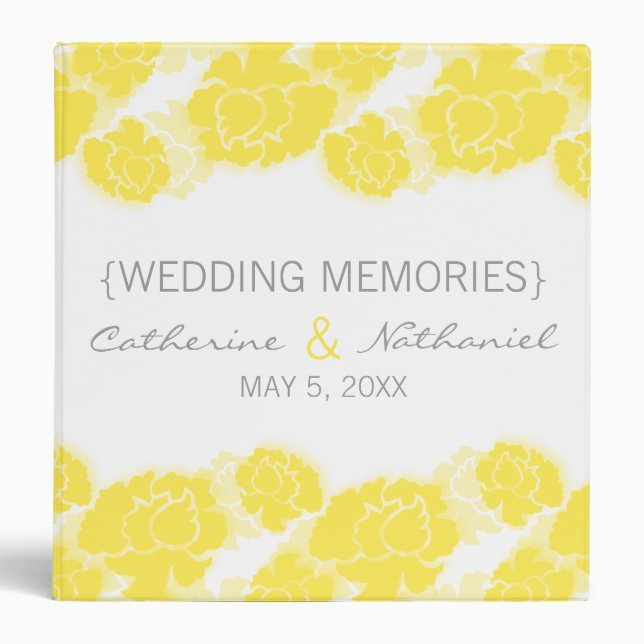 Floral Decadence Wedding Binder (1.5 inch) (Front)