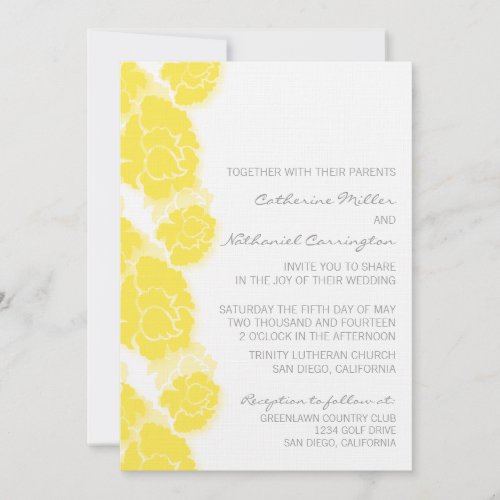 Floral Decadence Wedding Invitation