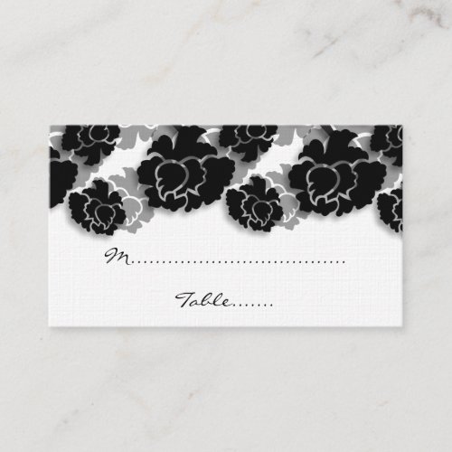 Floral Decadence Wedding Place Card