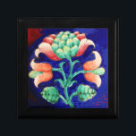 FLORAL DECOR Blue,Pink,Green Gift Box<br><div class="desc">Elegant , artistic vibrant flowers in pink, red, blue, green colors suitable for any special occasion.Whimsical, modern design, easily customizable with your text and initials for wedding ceremony, nuptial announcement, sweet 16 , thank you, gatherings, school graduations, Bat Mitzvah, romantic engagement showers, christmas, holiday , office , family reunions ,...</div>