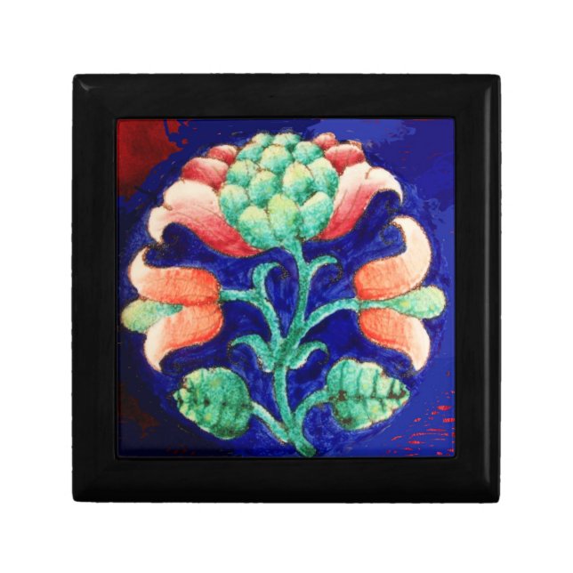 FLORAL DECOR Blue,Pink,Green Gift Box (Front)