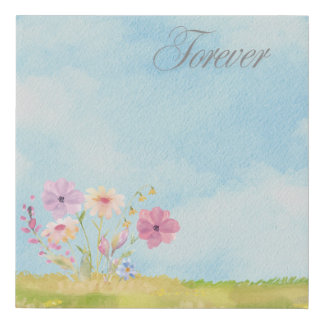 Floral Decor Faux Canvas Print
