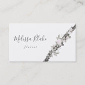 floral decor flutist business card (Front)
