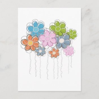 Floral Decor Postcard by EveStock at Zazzle