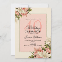 Floral Decorations Feminine Birthday