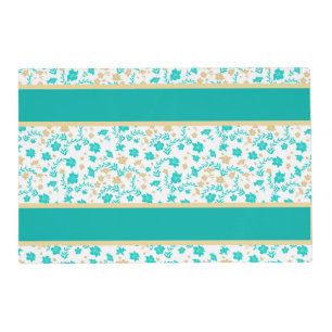 Floral Decorative Laminated Placemat