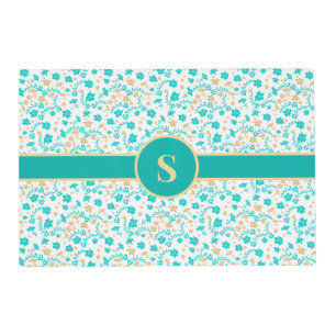 Floral Decorative Laminated Placemat