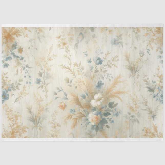 Floral Decoupage Tissue Paper (Front)