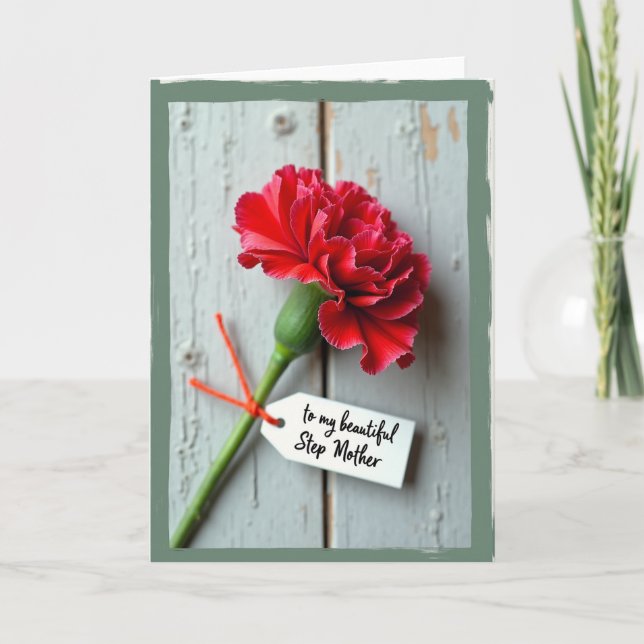 Floral Dedication Mothers Day Card (Front)