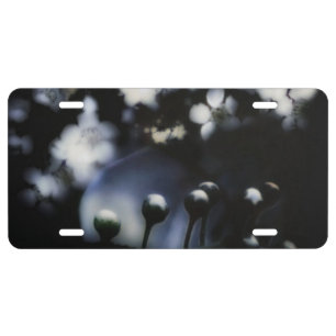 Floral Deep License Plate