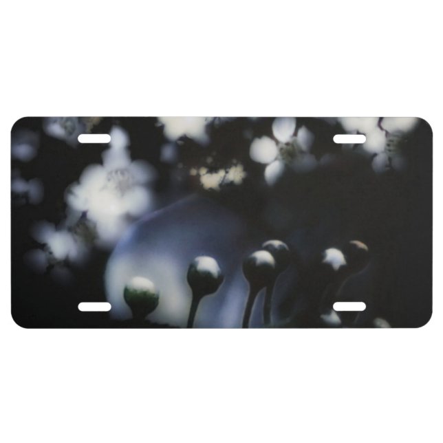 Floral Deep License Plate (Front)