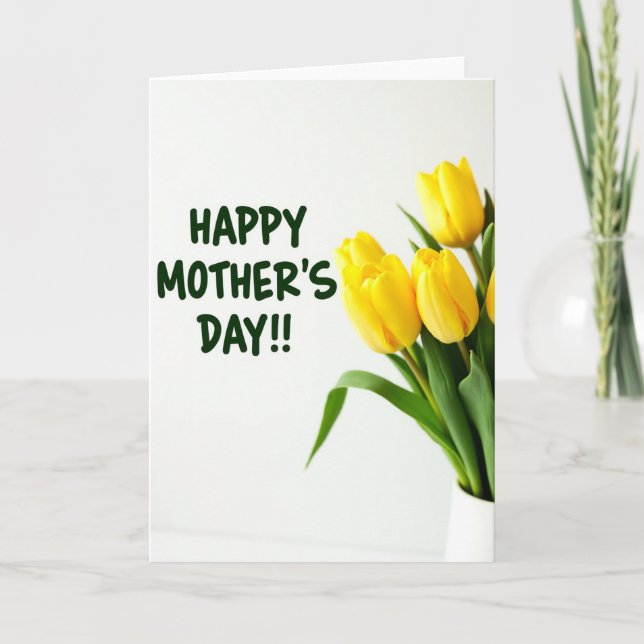 Floral Delight Greeting Card (Front)