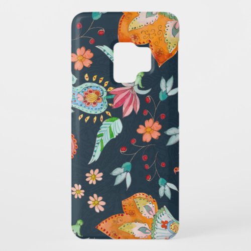 Floral Delight Watercolor Flower Texture Case_Mate Samsung Galaxy S9 Case