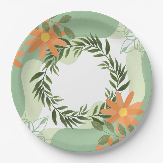 Floral Delights Paper Plates (Front)