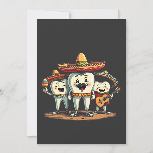 Floral Dental Tooth Funny Cinco De Mayo Save The Date (Front)