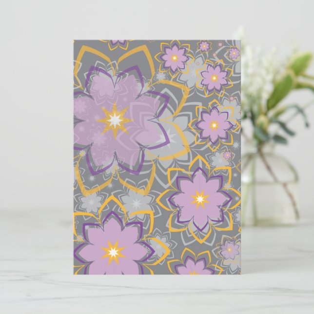 Floral Design 10 Thank You Card (Standing Front)