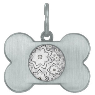 Floral Design 11 Pet ID Tag