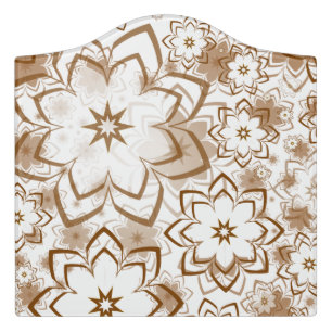 Floral Design 12 Door Sign
