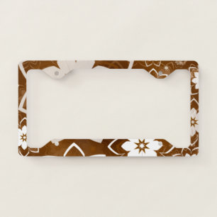 Floral Design 13 License Plate Frame