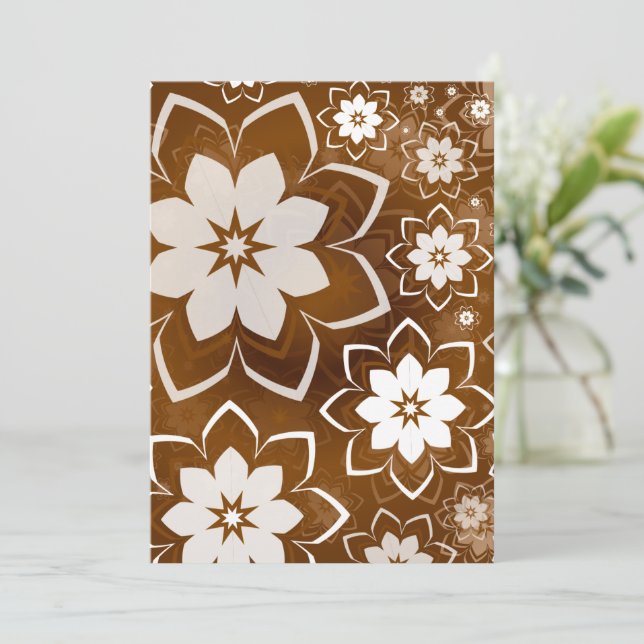 Floral Design 13 Thank You Card (Standing Front)