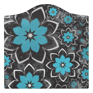 Floral Design 14 Door Sign