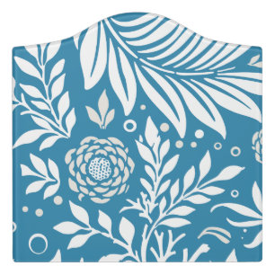 Floral Design 20 Door Sign