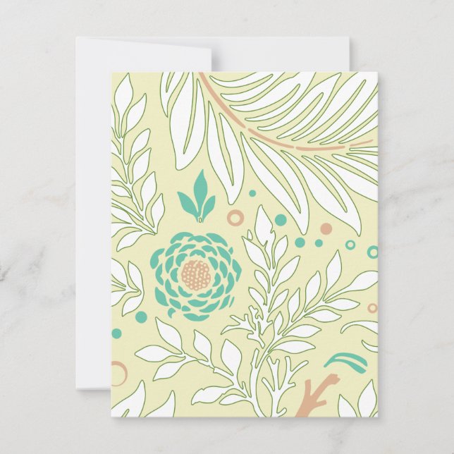 Floral Design 21 Note Card (Front)
