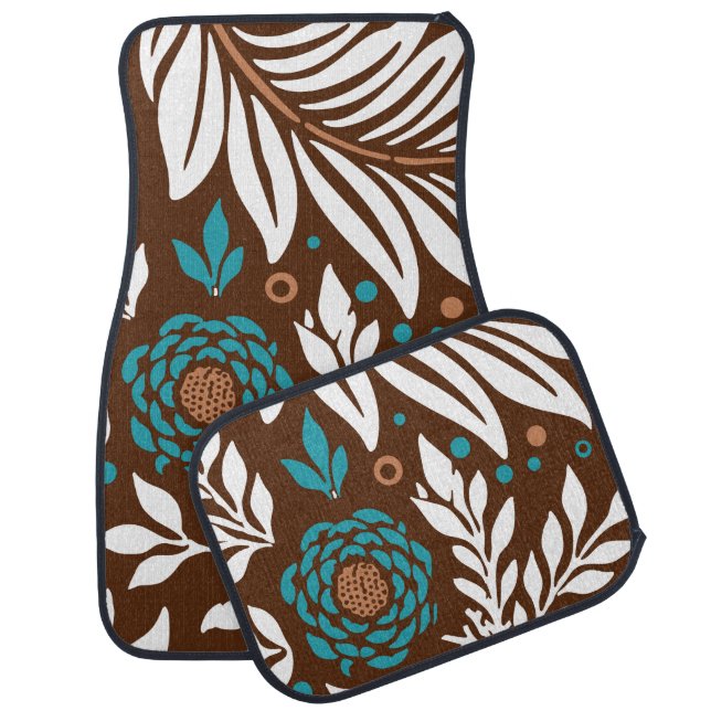 Floral Design 23 Car Floor Mat (Set)