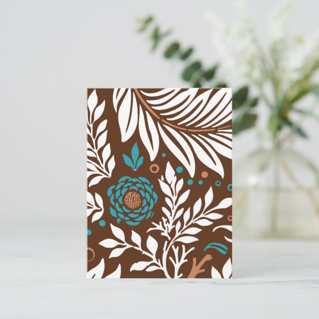 Floral Design 23 Holiday Postcard (Standing Front)